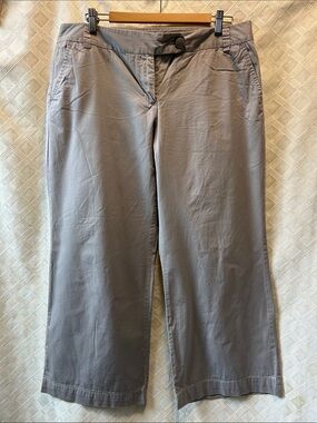 J. Crew Size 14 Women’s Wide Leg Pants Chino Classic Twill Light Grey